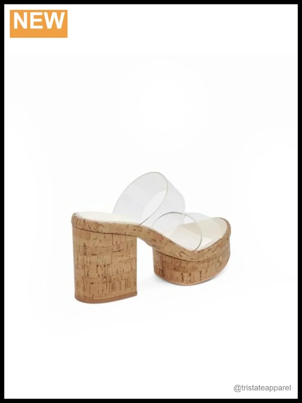 Platform Wedge Sandals Womens Slip On Open Toe Cork Chunky Heel Summer Beach
